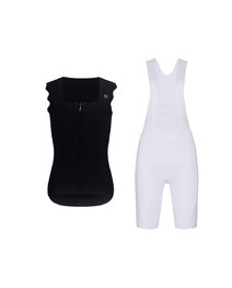 RIVANELLE tricou fără mâneci și pantaloni scurți - SCALLESSA - alb/negru